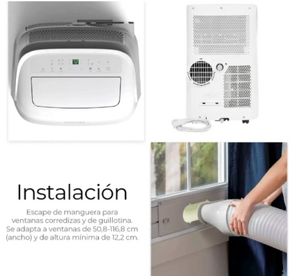 Aire Acondicionado Portátil Toshiba 6000 BTU – Eficiencia y Frescura 25m²